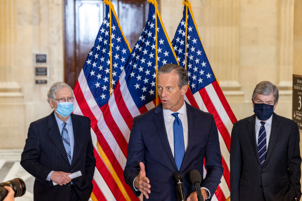 GOP Senators Speak To The Media After Their Weekly Policy Luncheons
