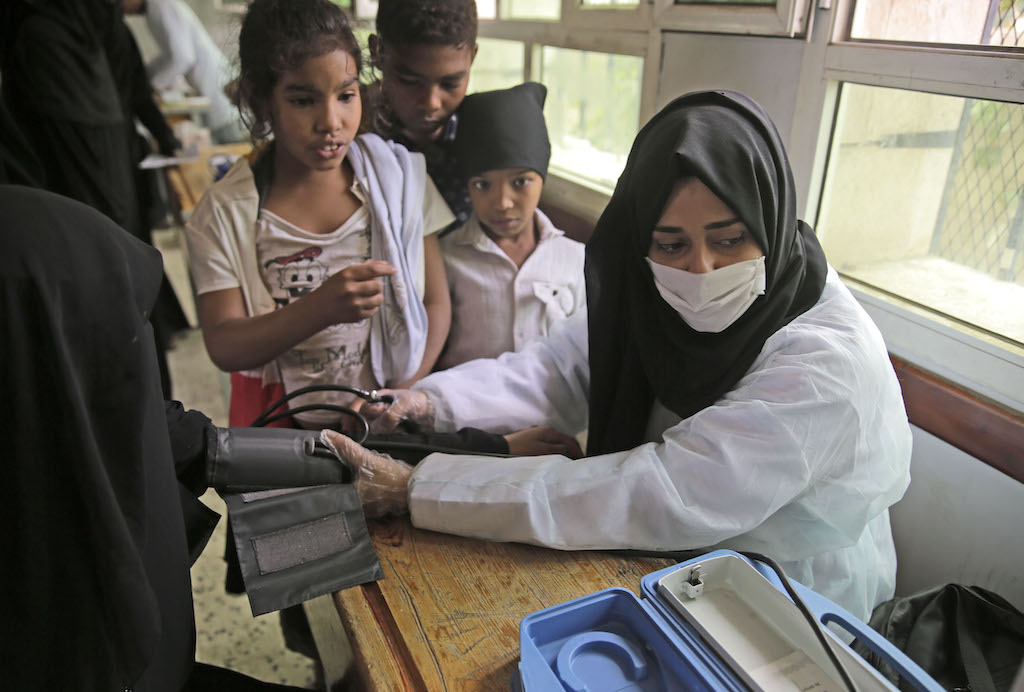 Charitable health check-up in Yemen