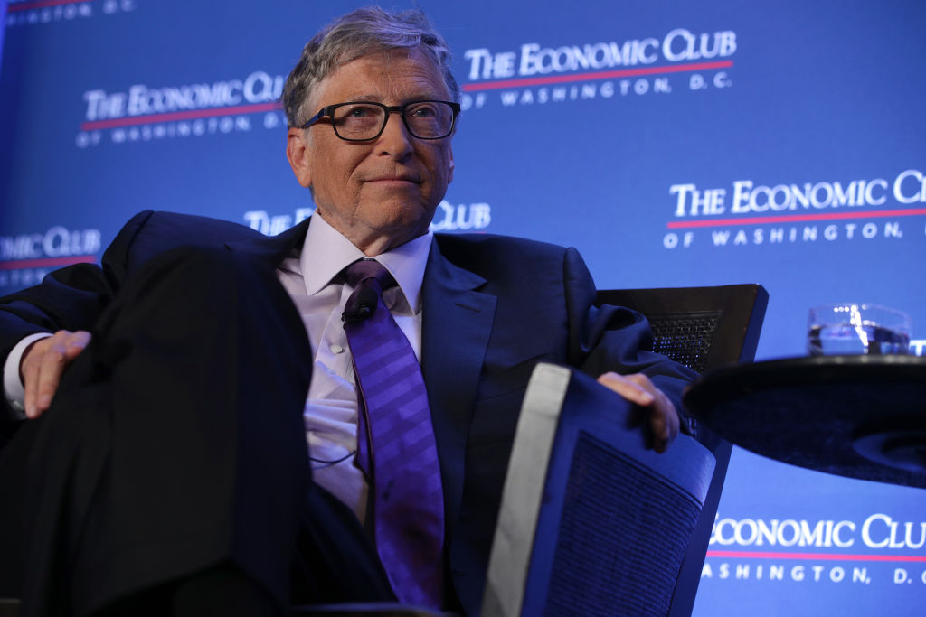 Bill Gates Speaks At The Economic Club Of Washington DC