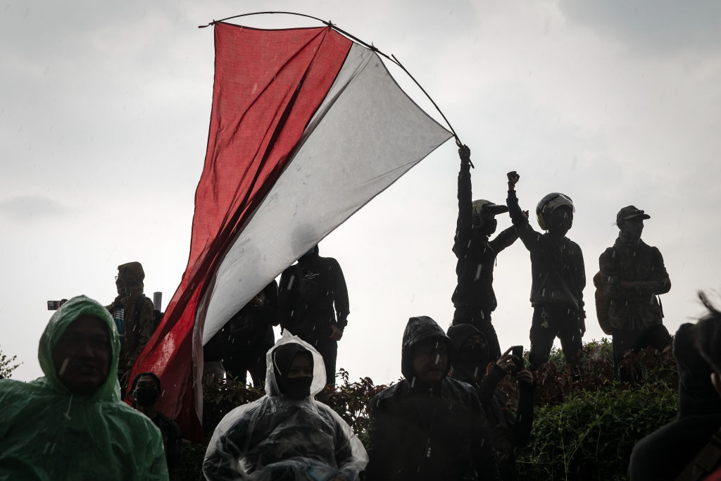 Indonesians Strike And Protest New Job Creation Law