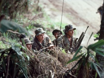 Lt. Col. Domingo Monterrosa With The Atlacatl Battalion In San Miguel Department