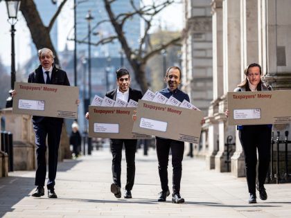 Labour Holds Conservatives To Account On Lobbying With Downing Street Stunt