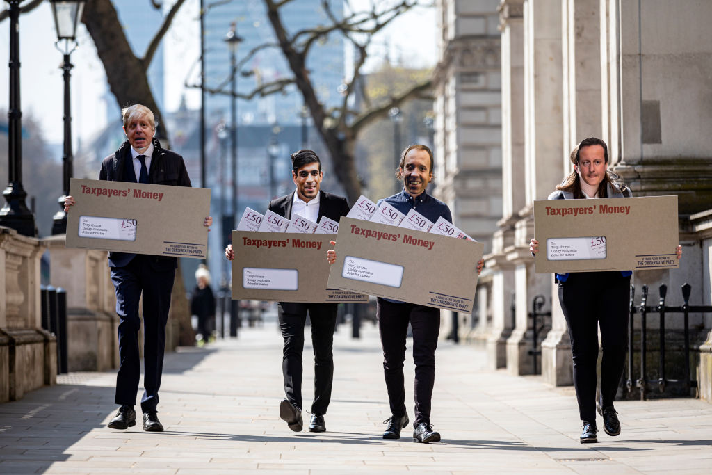 Labour Holds Conservatives To Account On Lobbying With Downing Street Stunt