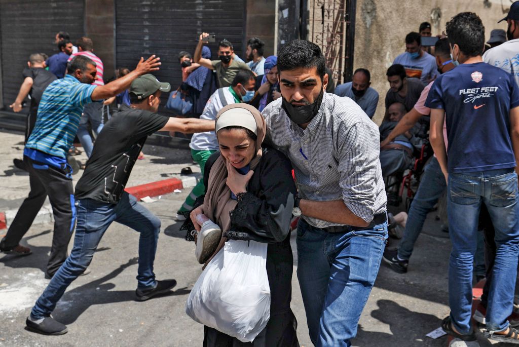 TOPSHOT-PALESTINIAN-ISRAEL-GAZA-ROCKET