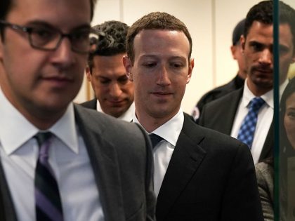 Facebook CEO Mark Zuckerberg Meets With Members Of Congress On Capitol Hill