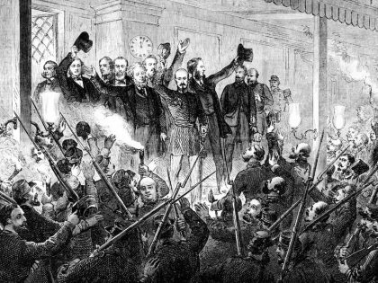 French national guards welcoming the provisional government (1871)