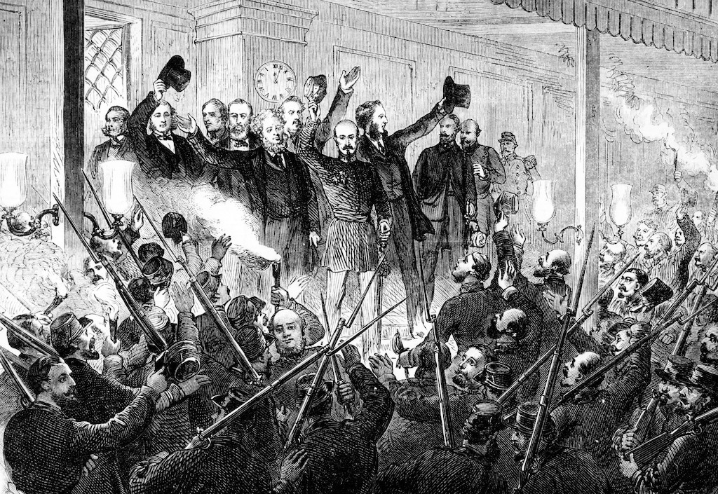 French national guards welcoming the provisional government (1871)