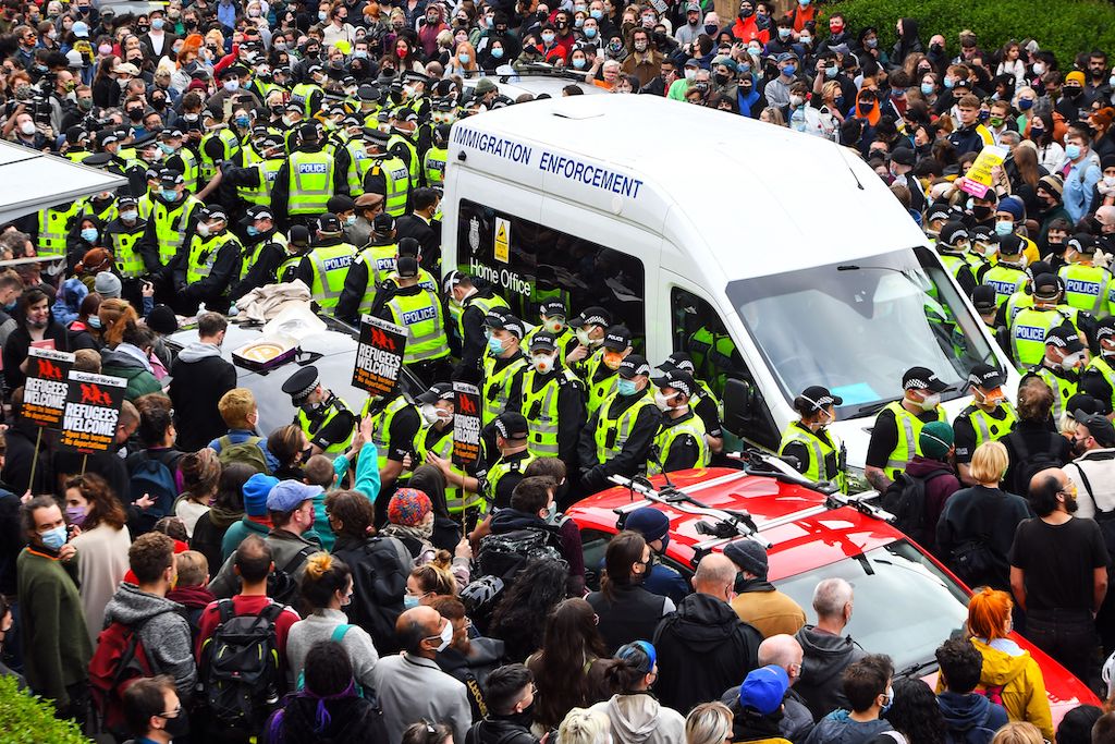 BRITAIN-IMMIGRATION-SCOTLAND-POLICE