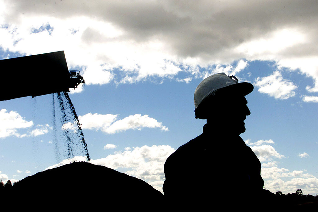 Generic picture of a miner at South Bulga coal mine in the Hunter Valley on Tuesday 21 August 20