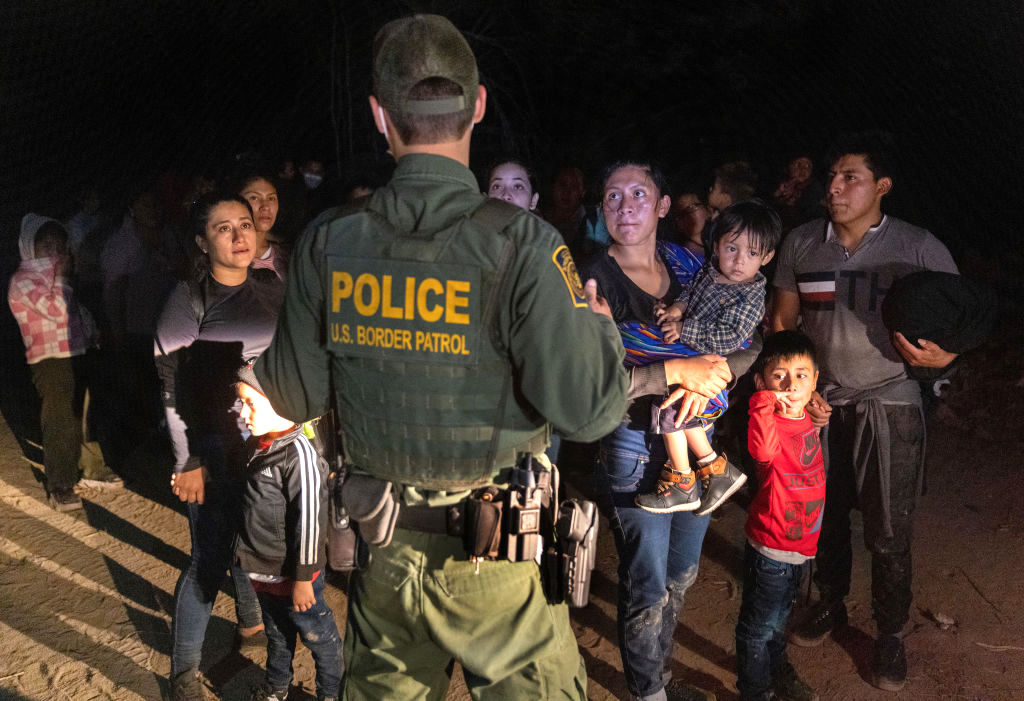 Migrants Cross Into Texas From Mexico