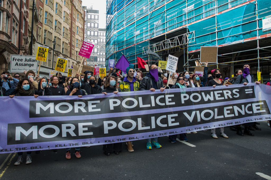 Kill The Bill Demonstration On International Workers Day London