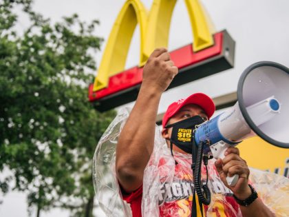 Labor Activists And McDonald's Workers Strike To Demand $15 An Hour