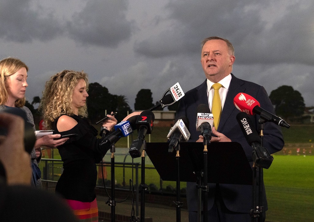 Anthony Albanese Holds Press Conference To Discuss The Labor Party Leadership