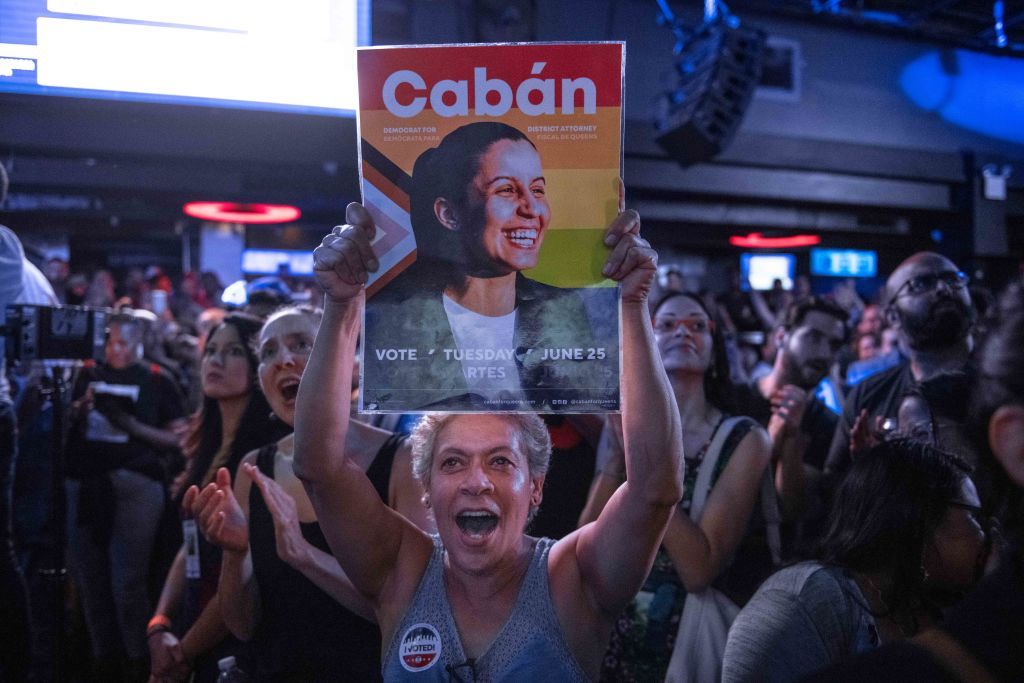 Progressive Challenger In Queens District Attorney Special Election Tiffany Caban Attends Election Night Gathering