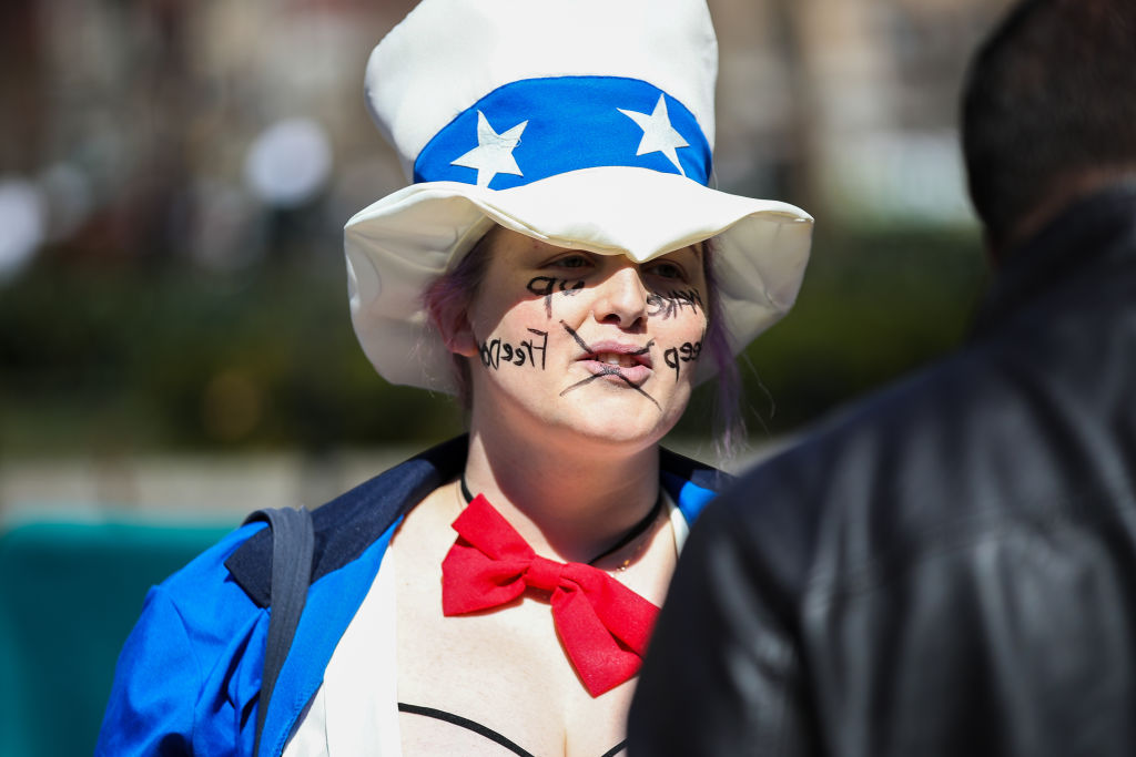 Freedom rally in NYC