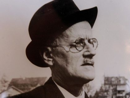 An undated photo of Irishman James Joyce