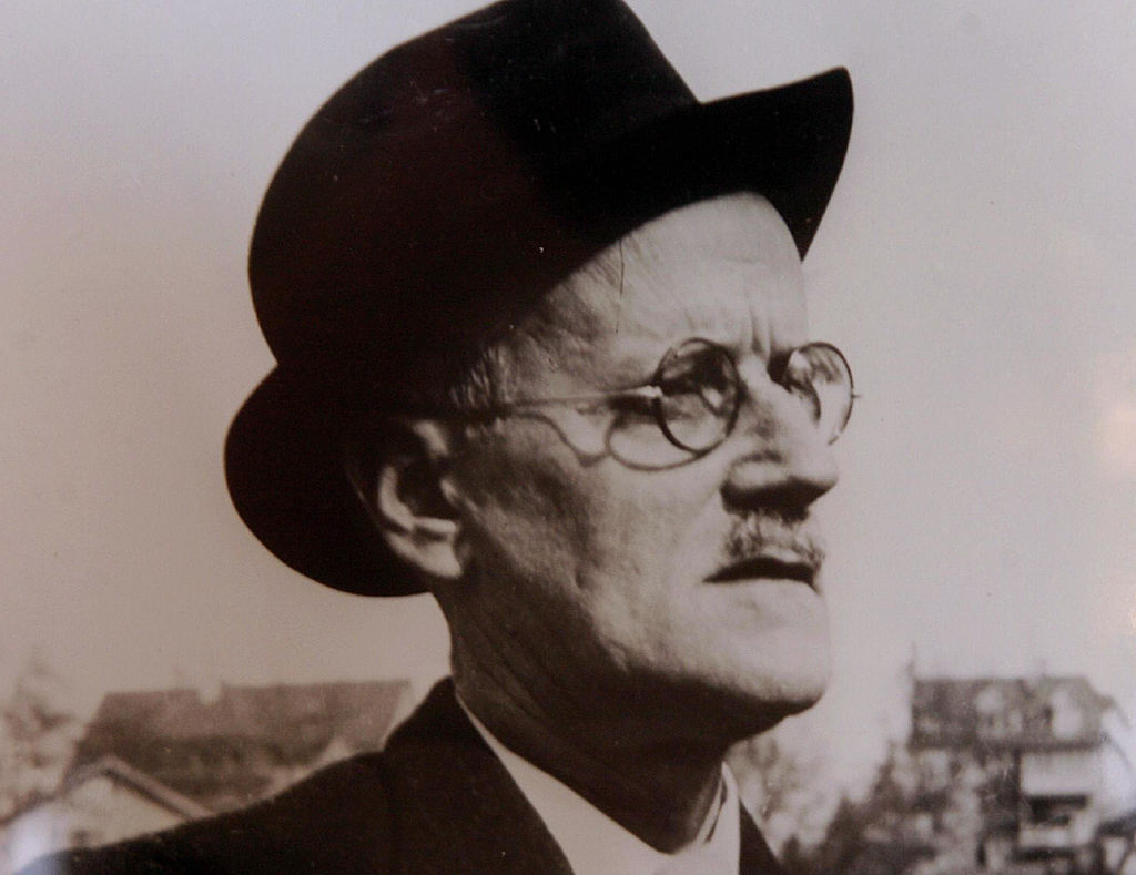 An undated photo of Irishman James Joyce