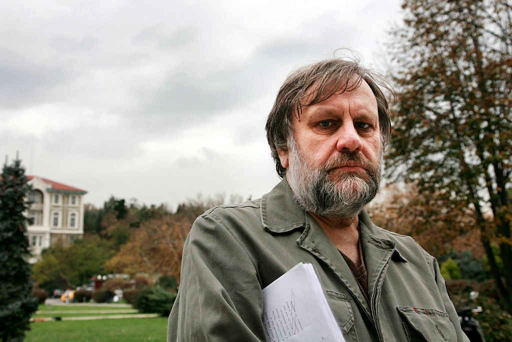 Portrait of Slavoj Zizek, who is a Slovenian psychoanalytic