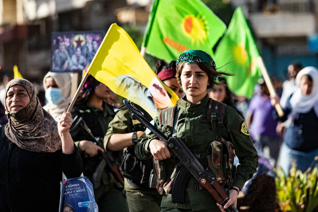 TOPSHOT-SYRIA-KURDS-PKK-IRAQ-TURKEY