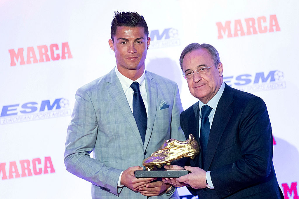 Cristiano Ronaldo Receives His Fourth Golden Boot Award