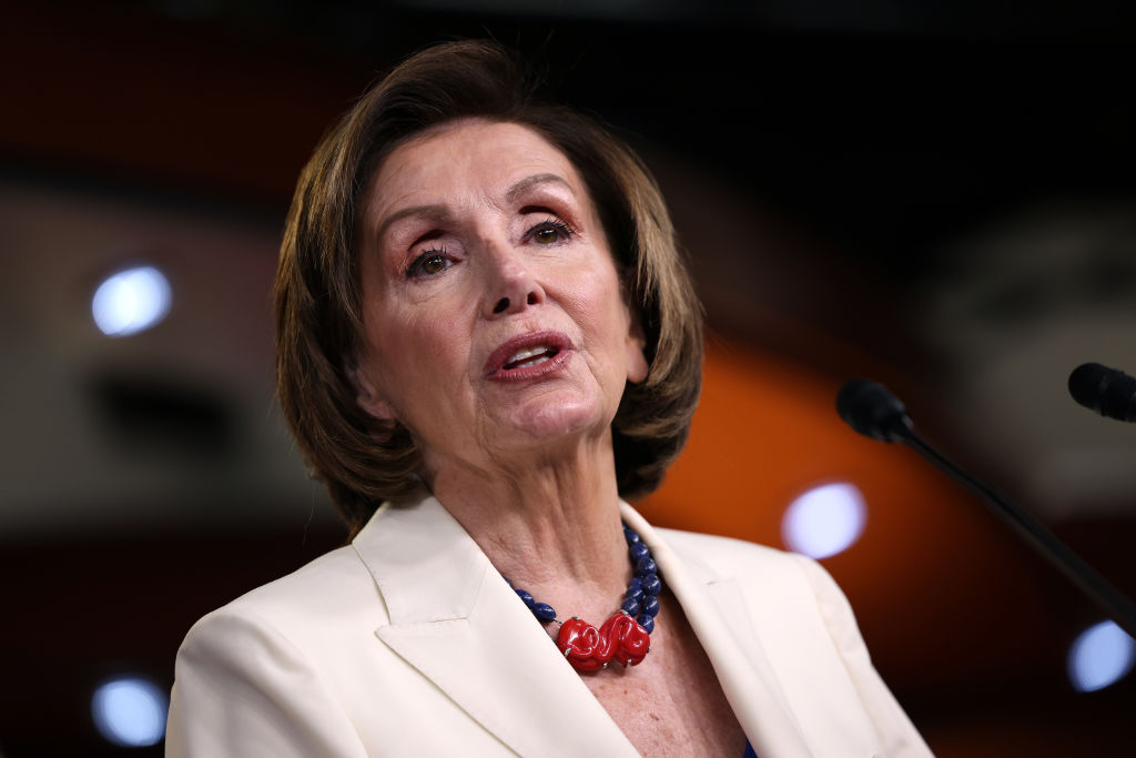 Speaker Pelosi Holds Weekly Media Briefing On Capitol Hill
