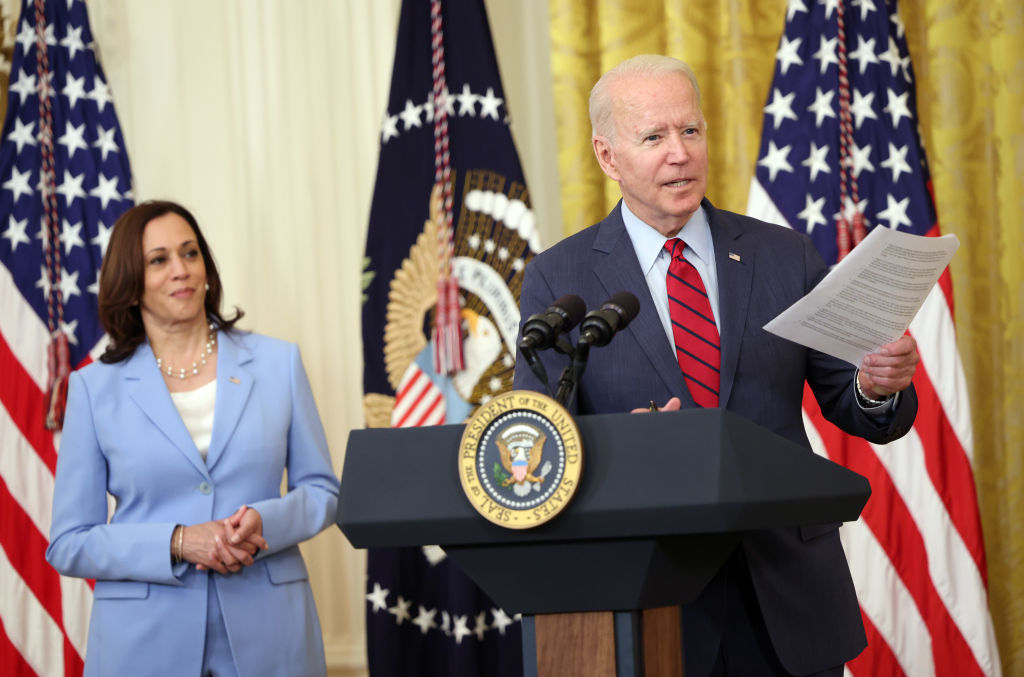 President Biden Meets With Bipartisan Group Of Senators At The White House On Infrastructure Deal