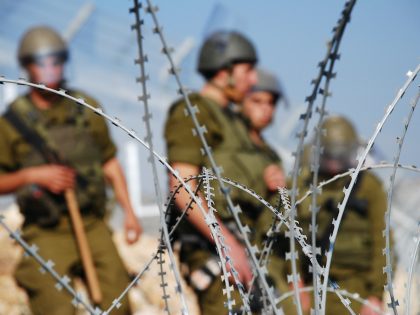 Razor Wire and Soldiers