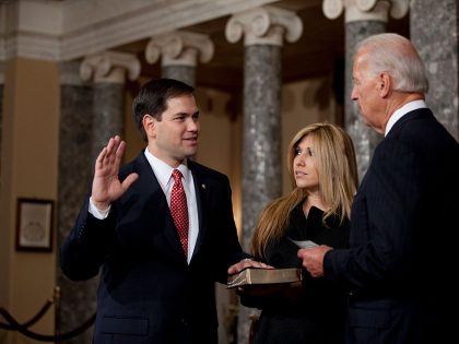 USA - Politics - Senators Reenact Swearing In
