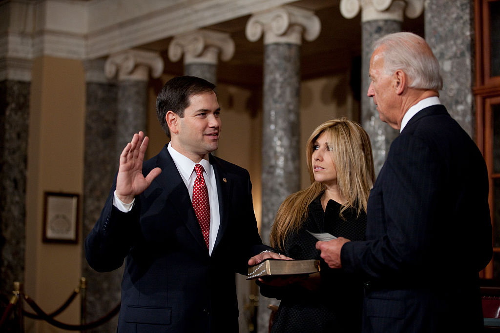 USA - Politics - Senators Reenact Swearing In
