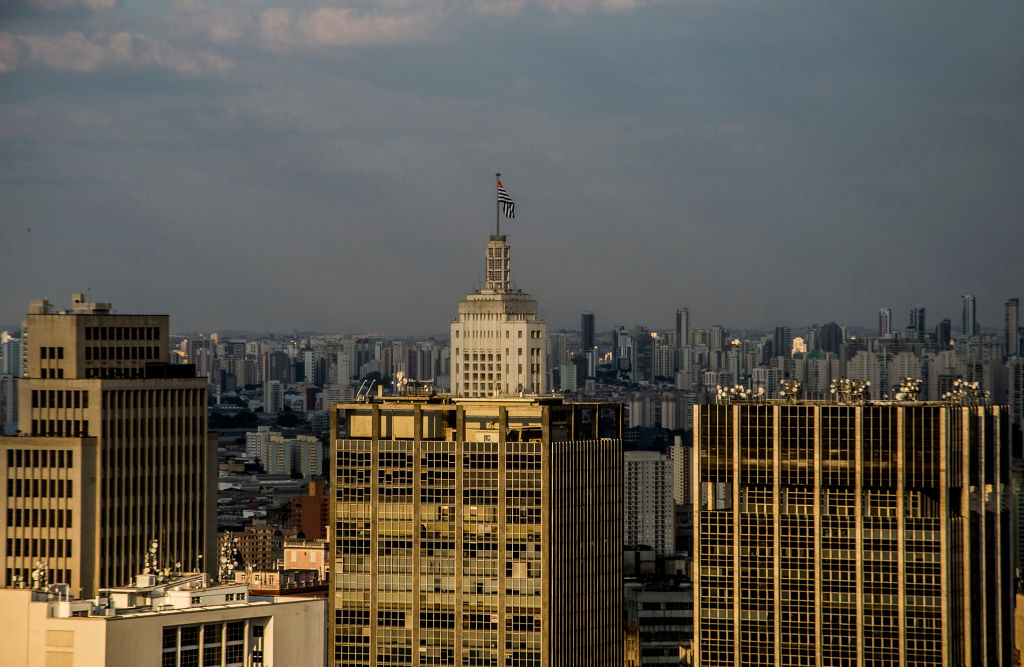 Sunset in São Paulo City