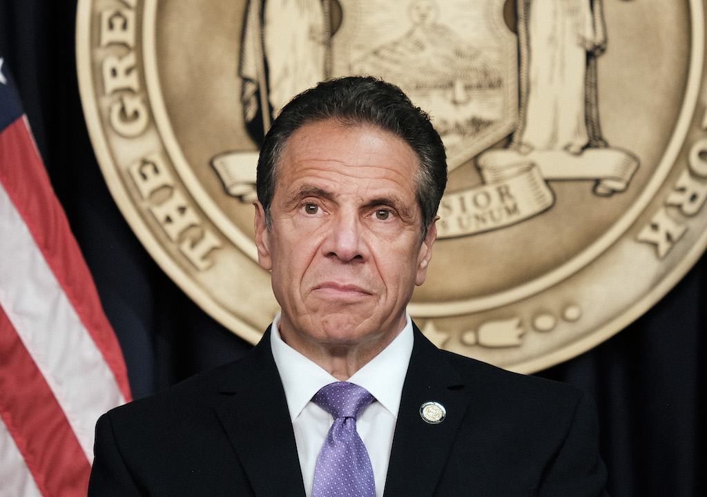 New York Governor Cuomo Makes Announcement In Manhattan