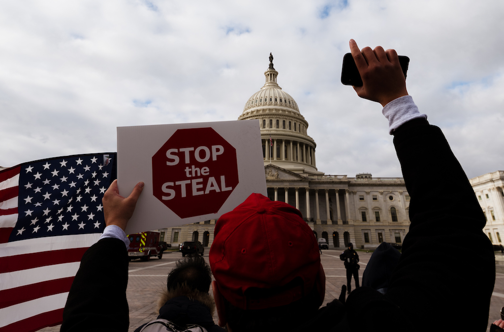 Trump Supporters Hold "Stop The Steal" Rally In DC Amid Ratification Of Presidential Election