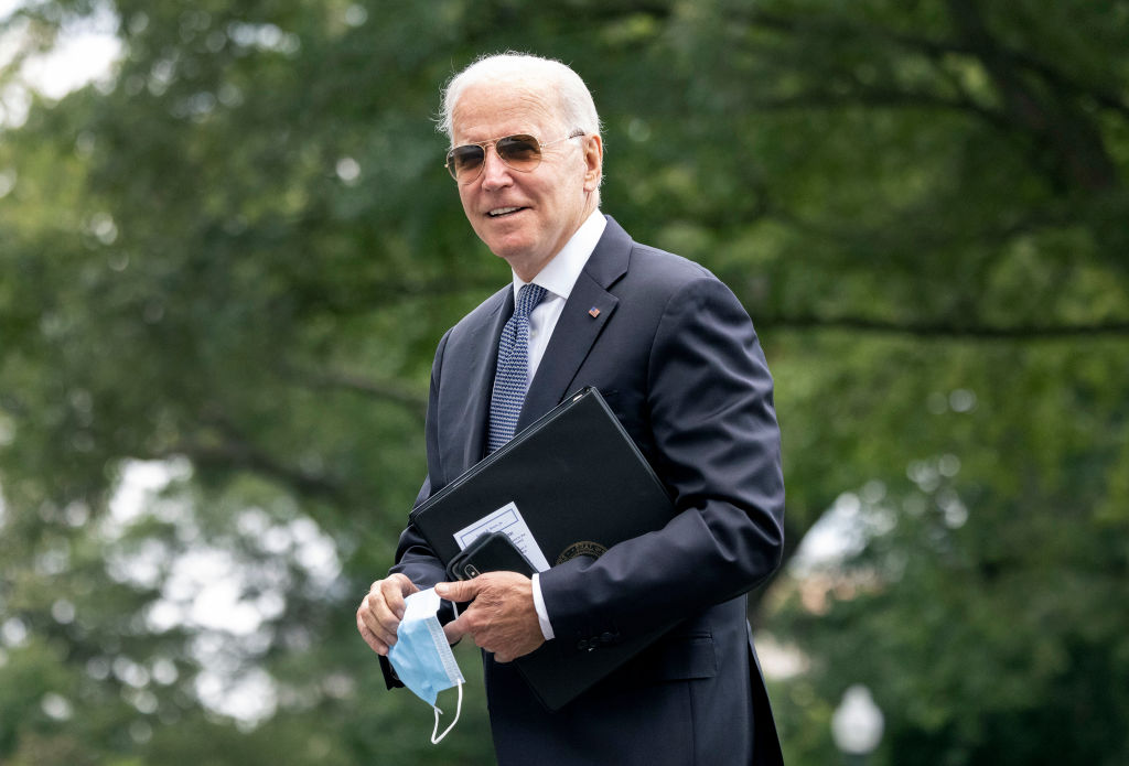 President Biden Returns To The White House After Weekend At Camp David