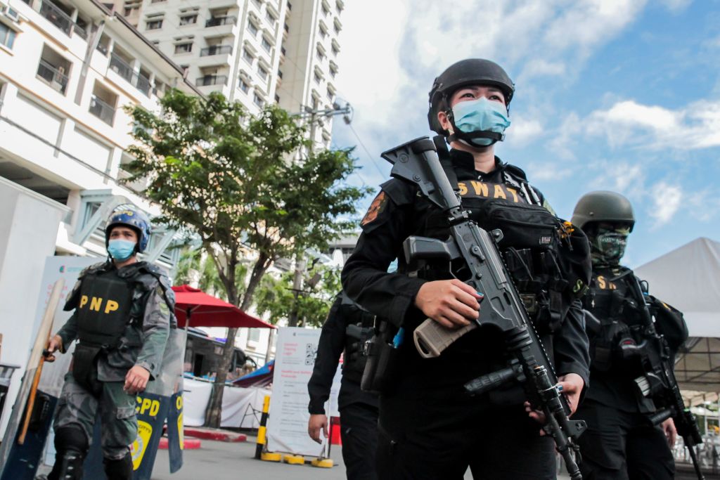 PHILIPPINES-QUEZON-SIMULATION EXERCISE-ANTI-TERRORISM BOMBING