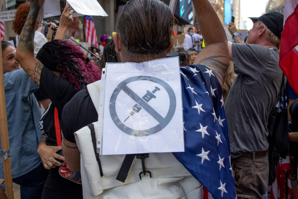 Anti-vaccine demonstration in New York City