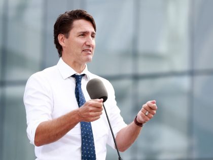 Canadian Prime Minister Trudeau Campaigns In Vancouver Ahead Of Next Week's Election