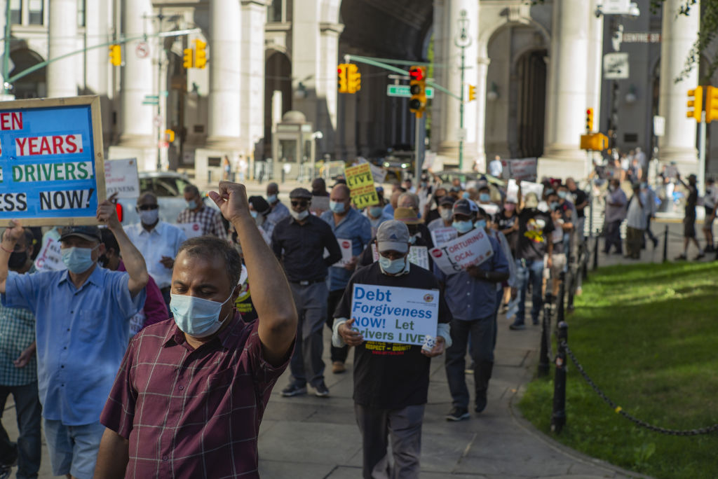 New York Taxi Alliance Hold Debt Forgiveness Rally