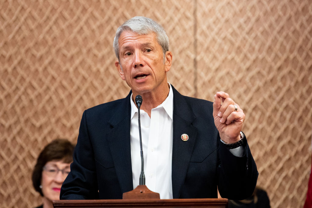 U.S. Representative Kurt Schrader (D-OR) speaking at a press