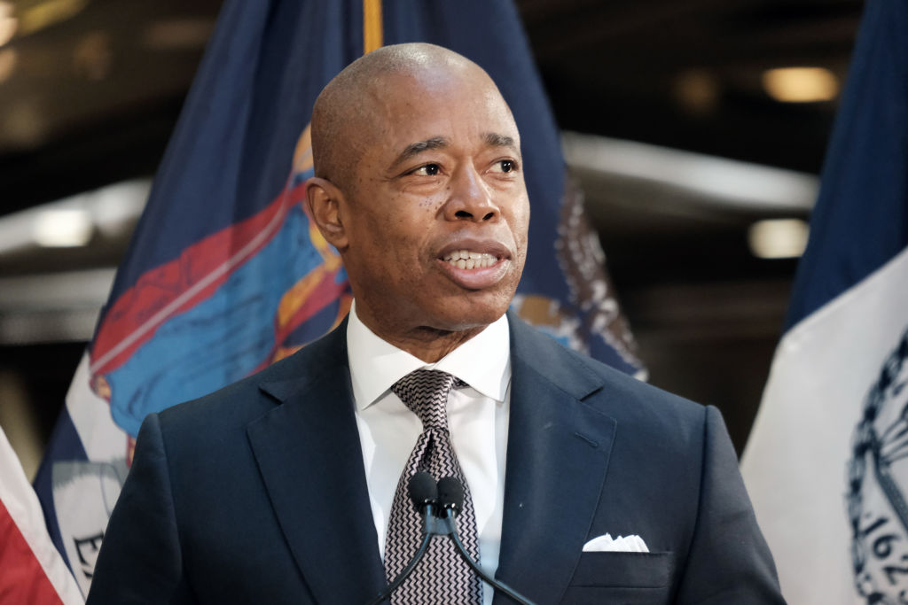 Governor Hochul Makes Announcement With Mayor Adams In New York City