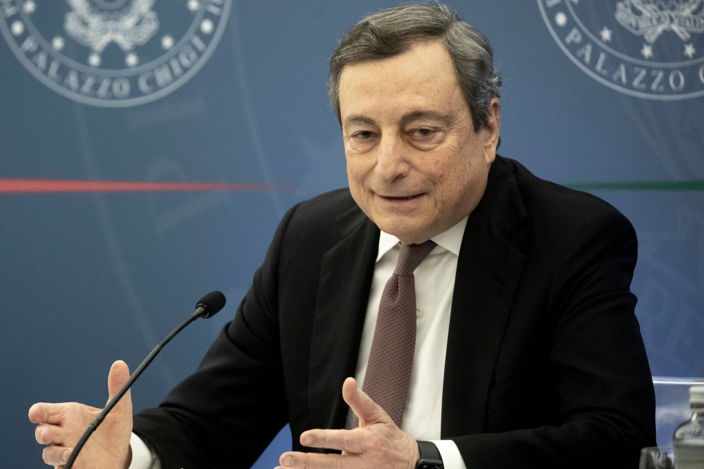 Italian Prime Minister Draghi Updates Health Restrictions To Curb Covid-19 Infections