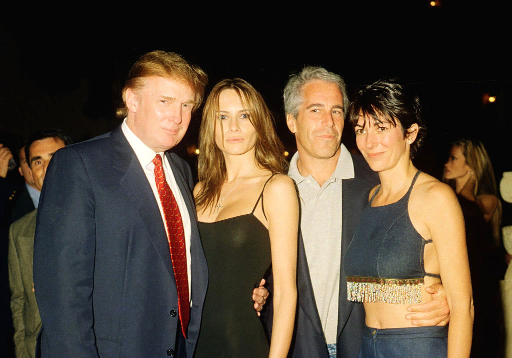 Trump, Knauss, Epstein, &amp;amp; Maxwell At Mar-A-Lago
