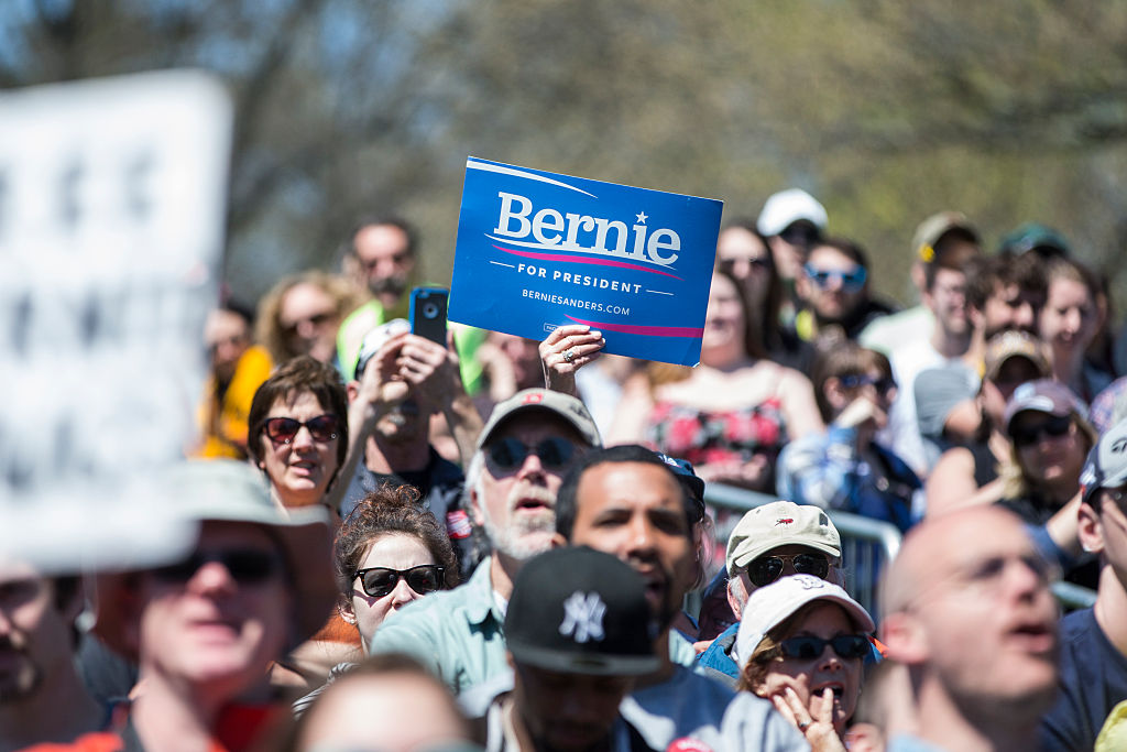 Bernie Sanders Holds Campaign Rally In Providence, Rhode Island