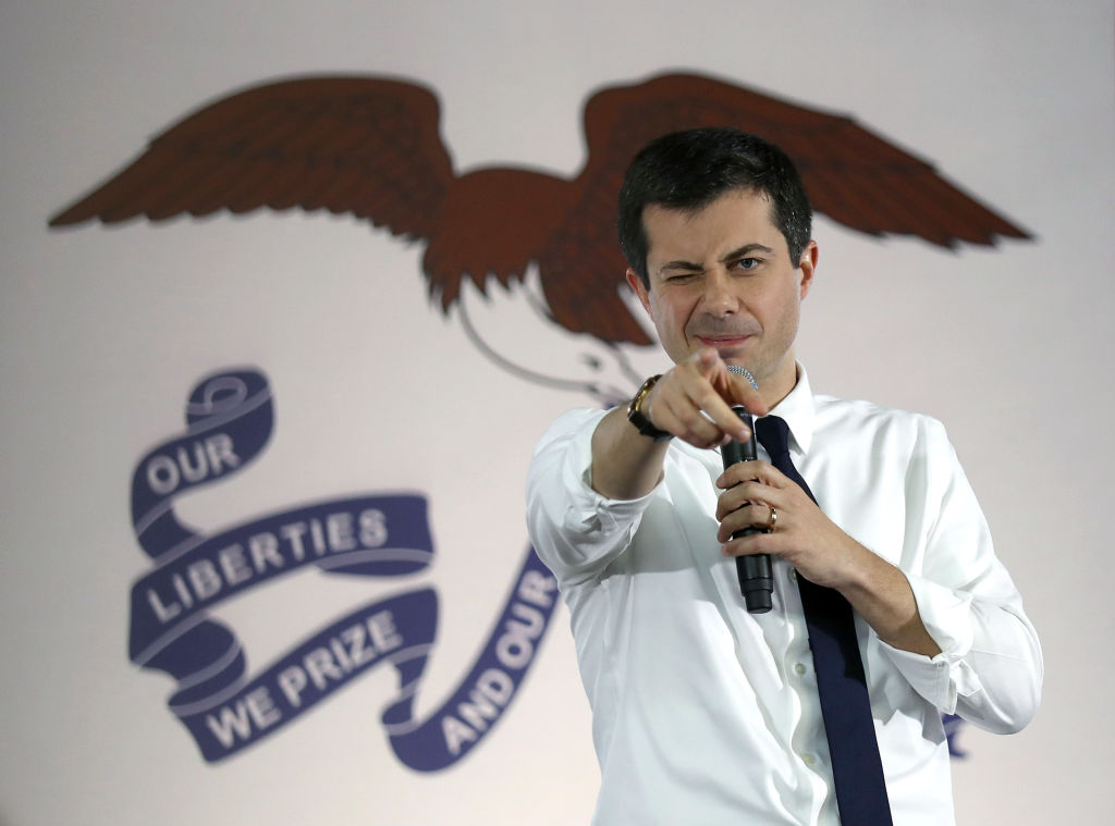 Presidential Candidate Pete Buttigieg Campaigns In Iowa
