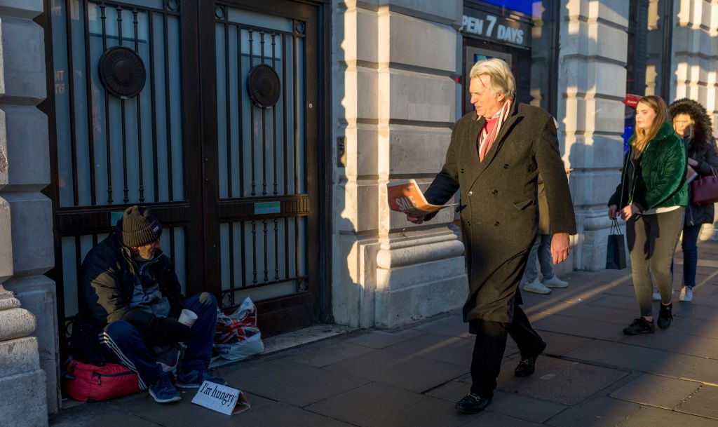 Piccadilly Homeless Beggar