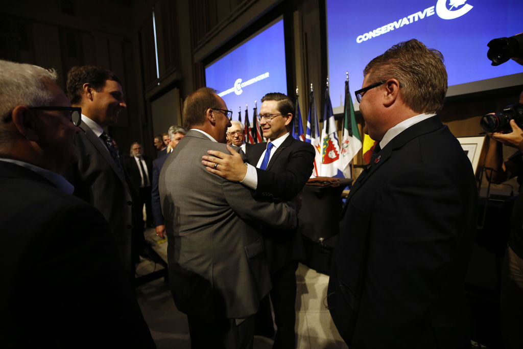 Conservative Party Leader Pierre Poilievre Addresses National Conservative Caucus