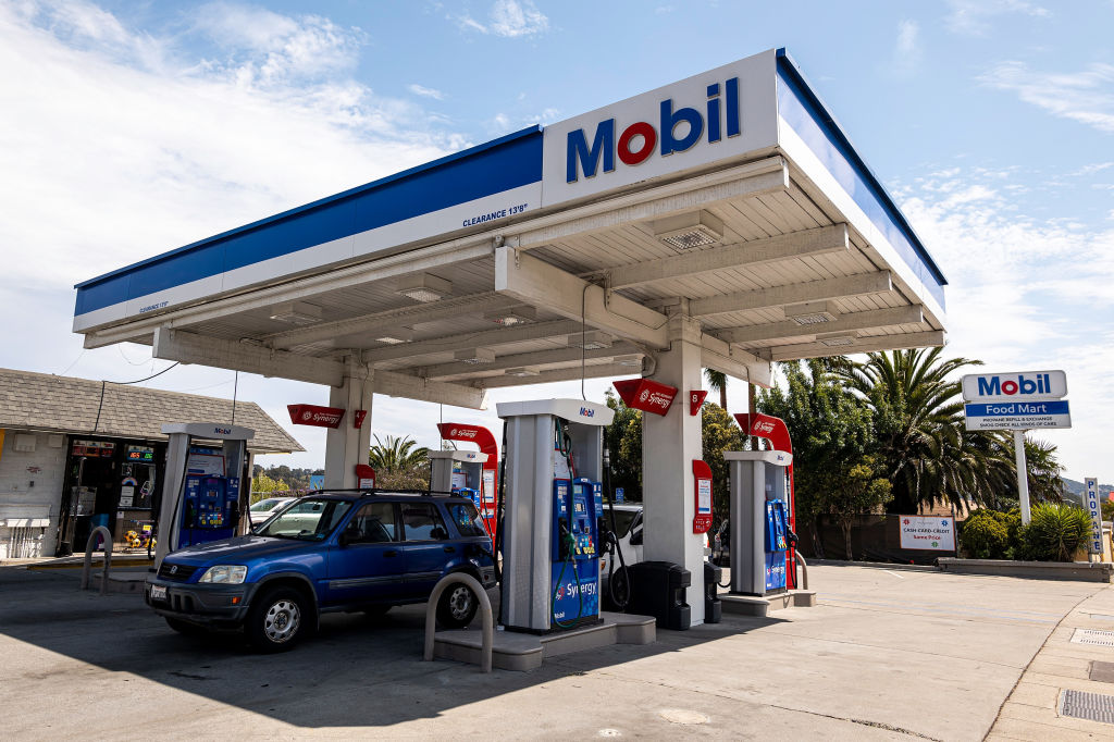Exxon Gas Stations Ahead Of Earnings Figures