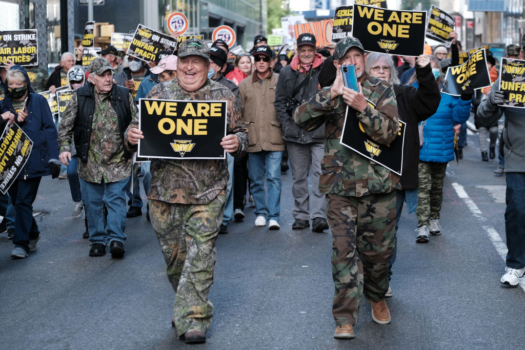 Coal Workers Union Pickets Outside BlackRock Investors In New York City