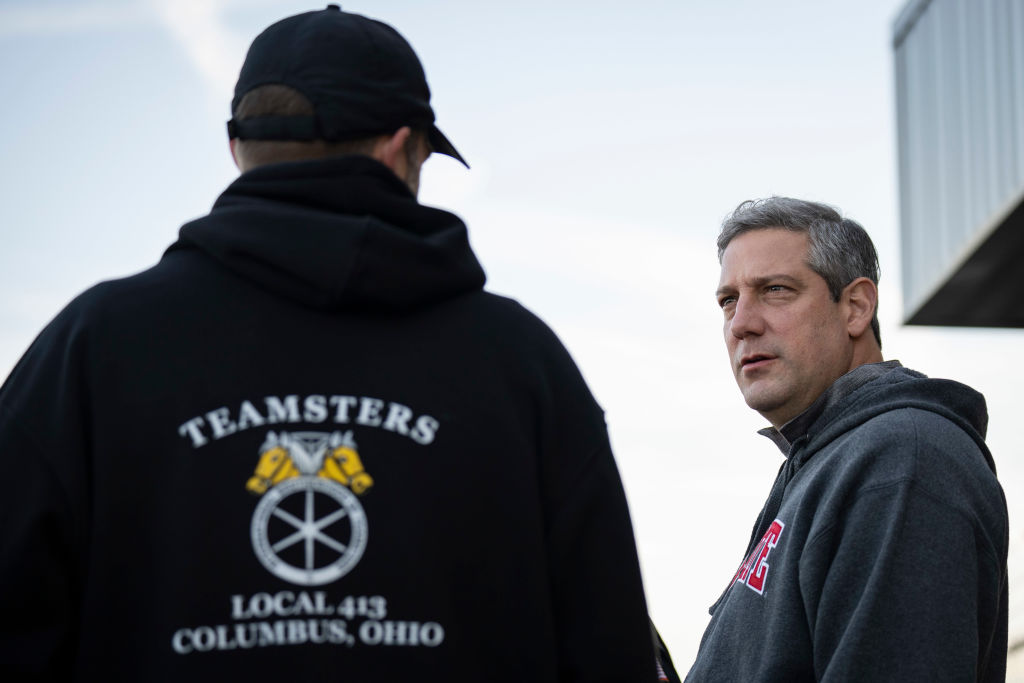 Tim Ryan Campaigns For Senator In Ohio Ahead Of Next Week's Midterm Election