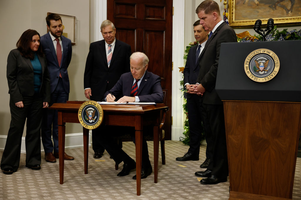President Biden Signs Resolution To Avert Nationwide Rail Strike
