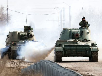 Military hardware moved across Crimea, Russia